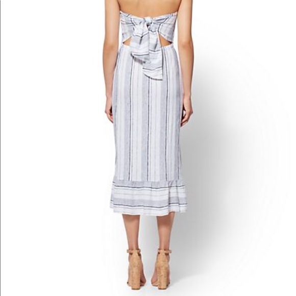 🔥New York & Co soho Tie Back Stripe Dress🔥 - Picture 2 of 5